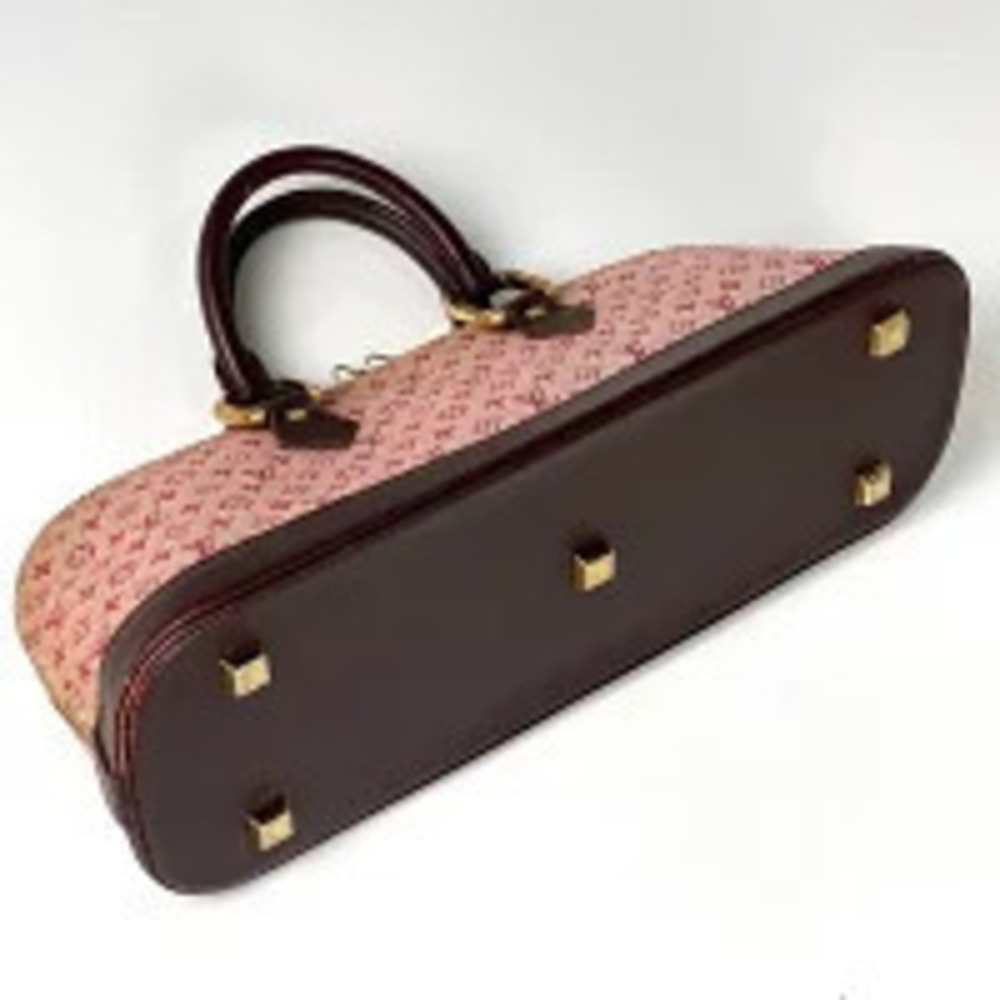Louis Vuitton Alma Handbag Long Monogram Red Cerise